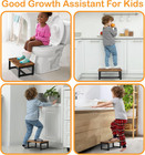 Toddler Step Stool Kids Wooden Stools Bathroom Kitchen Bedroom Living Room Heavy
