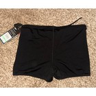 Nwt Speedo Endurance  Square Leg Swim Shorts Briefs Black Men s Size 34