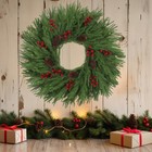 24   Norfolk Pine Wreath christmas Wreath For Front Door  Real Touch Artifici   