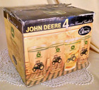 John Deere Tractor Glass Set 4 Gibson Everyday 16 Oz Conical Tumbler Logo Box 