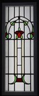 Large Old English Leaded Stained Glass Window Tall Pretty Floral 15 25  X 39 25 