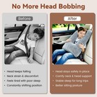Kids Car Seat Travel Pillow  Toddler Neck Pillow For Sleeping  Grey