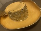 Sonni San Francisco Hat Vintage Sun Hat Derby Church Hat Gold Rope   Cabochons