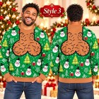 Funny Naughty Ugly Christmas Sweater Mens Adult Humorous Xmas Party Pullover
