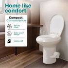 Serenelife Rv Toilet - Small Camp With Standard  White - 