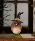Bethany Lowe Halloween Owlina Witch Owl Figurine-6 h
