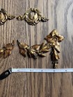 Antique French Ormolu Brass Plated Furniture Pediment mount Hardware Decorations