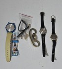 Lot Of 5 Mostly Vintage Watches Citizen  Nsc  Sharp  Avon c