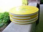 Four - 1600ft 16mm Disney Plastic Used Film Cans   for Film Or Decor   