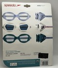 3 Pk Speedo Adult Swim Goggles White Blue Teal Ages 14  New Anti Fog Uv Protect