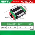 1pcs  Hiwin Silver Linear Guide Slider Hgw20cc High Assembly Widened Slider