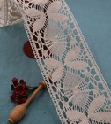Antique French Bobbin Lace Trim Ribbon Cotton Dentelle Du Puy En Velay Vintage