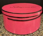 Vintage Schiaparelli Pink Hat Box Only  Millinery 12 Inch