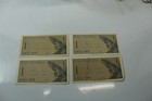Vintage 1964 Bank Of Indonesia 1 Satu Sen Note Lot Of 4 Collectible Foreign Note