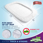 Vanduck 100  Cotton Terry Mop Pads 15x8 Inches 3-pack  Terry Cloth Mop Covers  h