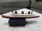 Vintage Tootsietoy Wwii Die Cast Ship Lot Battleships Submarine Ocean Liner