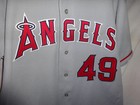Los Angeles Angels Chris Bootcheck Game Used Worn 2005 Mlb Road Jersey Coa