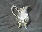 Antique Baroque By Wallace Silver Plate 9 3 4  Water Pitcher  267 W  Ice Catcher
