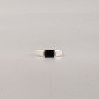Black Onyx Gemstone Ring 925 Sterling Silver Elegant  Bohemian Jewelry For Women