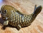 Vtg Ceramic Koi Fish 7in Long Big Mouth Good Luck Decorative