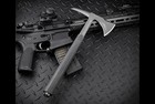 Rmj Tactical S13 Shrike Tomahawk Ltd Edition S7 W  Black Rubber Handles   Sheath