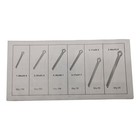555pc Cotter Pin Assortment Set With Re-sealable Case For Workshop Organization
