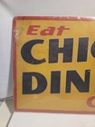 1920s Eat Chicken Dinner Candy 5 Cent Sign By J  Igelstroem Co  Massillon Ohio