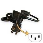 Sole  Spirit  Fuel  Xterra - Treadmill Power Cord Supply   E060001  right Angle 