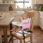 4-in-1 Portable Baby Chair  Foldable Toddler Booster Seat With Removable Tray
