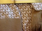 Original Michael Kors Hat Scarf Gloves Set Tan One Size Brand New Mk Marked
