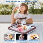Roedeer Rolled Ice Cream Maker  Roll Maker Brown blue  Brown blue