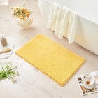 Cozecube Shaggy Bath Mat 15 7x23 6 Yellow Non-slip Super Soft Quick Dry