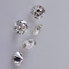2 Ct Natural White Diamond 5 Mm 5 Pcs Round Cut Vvs1 D Grade Gdgl Certified D06