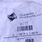  25-pk  Superior Hex Nipple Brass 1 4  Nptm X 1 4  Nptm B-215