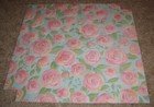 K company 12x12 Single Sided Blue Roses Embossed Vellum paper Lot Of Four