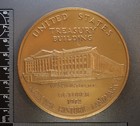 Large Bronze Medal High Relief Exonumia Art Coin Commemorative Token Us Treasury