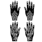 Temporary Henna Tattoo Kit 3 Cones 101 Stencils