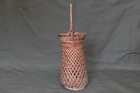 Vintage Bamboo Ikebana Flower Basket With Handle Bamboo Art Craft