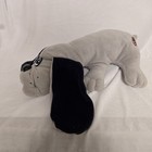 Pound Puppies Gray Puppy Dark Ears Plush Stuffed Toy Tush Tag Vintage 1985 Tonka