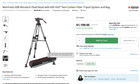 Manfrotto Nitrotech 608 Fluid Video Head   Aluminium 645 Fast Twin Video Tripod