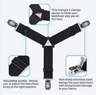 4pcs Bed Suspender Straps Mattress Fastener Holder Triangle Grippers Sheet Clips