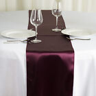 6 Pcs 12  X 108  Satin Table Top Runners Wedding Party Linens Free Shipping