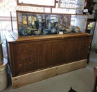 Antique Country Store Counter Top Oak Showcase