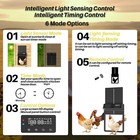 Solar Powered Automatic Chicken Coop Door With Timer light Sensor Modes