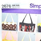 Vintage Simplicity 2676 Sewing Pattern Purse Tote Bag Handbag Uncut One Size