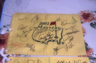 Masters Flag Signed By 19 Masters Winners Jack  palmer  player reed bubba vj