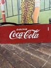 Vintage C  1940 Coca Cola Masonite Stadium Carrier Crate Sign Coke 7up Pepsi