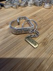 Handmade Silver Floral Key Chain With Engraved Inspirational Charms
