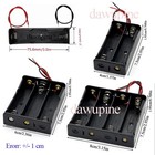 18650 Battery Holder Box Kk04     1-4 Slot Plastic Case With Red Black Wires  3 7v