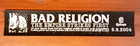Bad Religion 2004 Sticker The Empire Strikes First Promo Epitaph Records Band